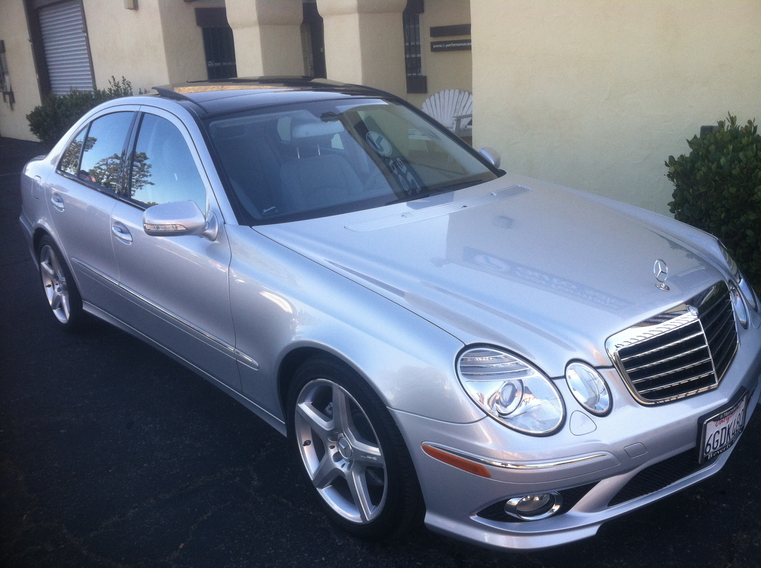 Auto detailing Mercedes Benz E350 in Santa Barbara